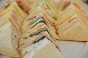 Stock photo of triangle sandwiches